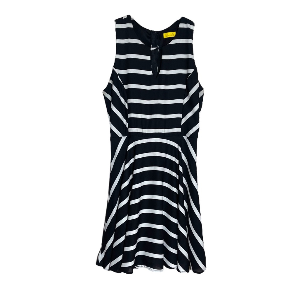Dee Elle Black‎ and White Striped Dress